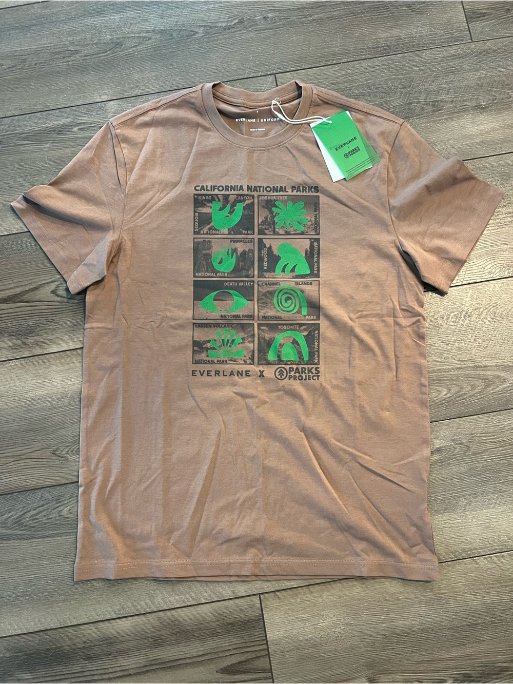 NWT Everlane x Parks Project Essential Organic Crew Sz Small